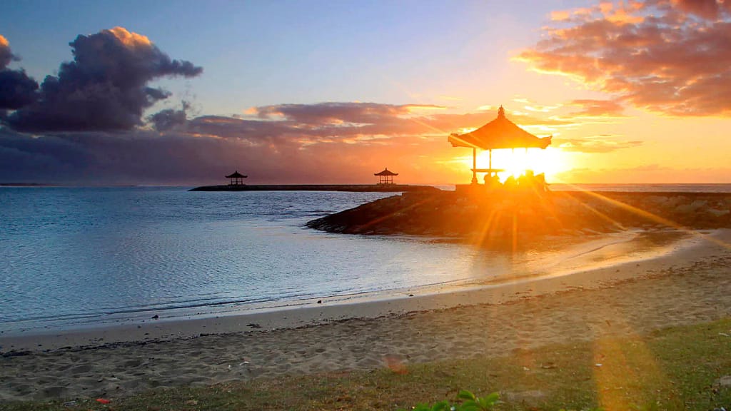sunrise at Samuh Beach Nusa Dua