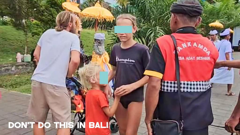 Bali New Rules 2025 - Russian Bule Wearing Underwear Enters the Great Temple Area