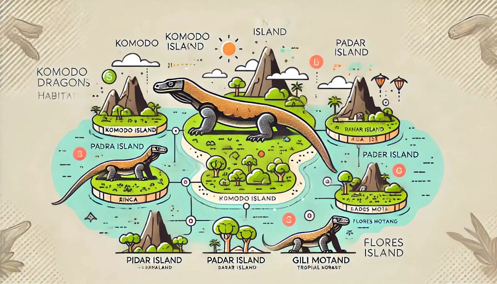 Infographic Where Do Komodo Dragons Live