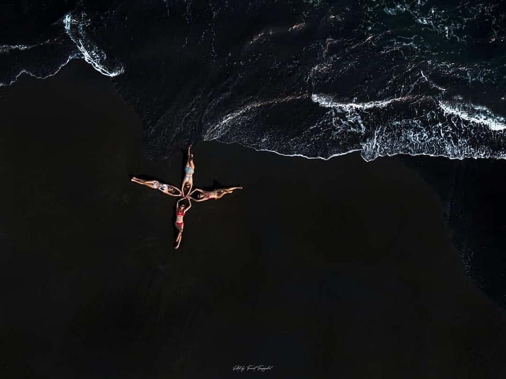 Bali Black sand Beach Photography