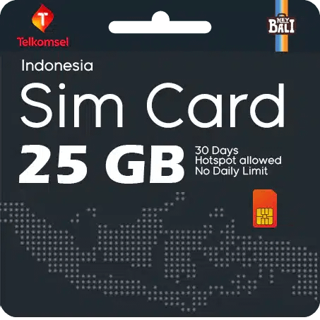 Indonesia Sim Card 25 GB