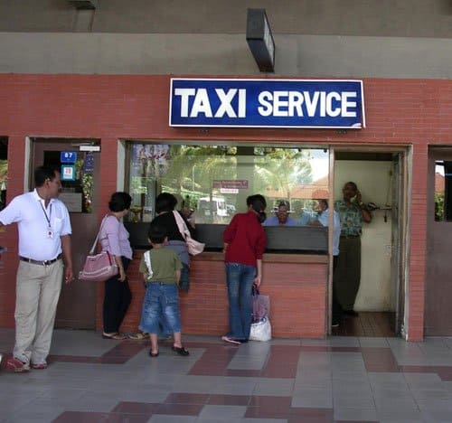 The Airport Taxi Counter