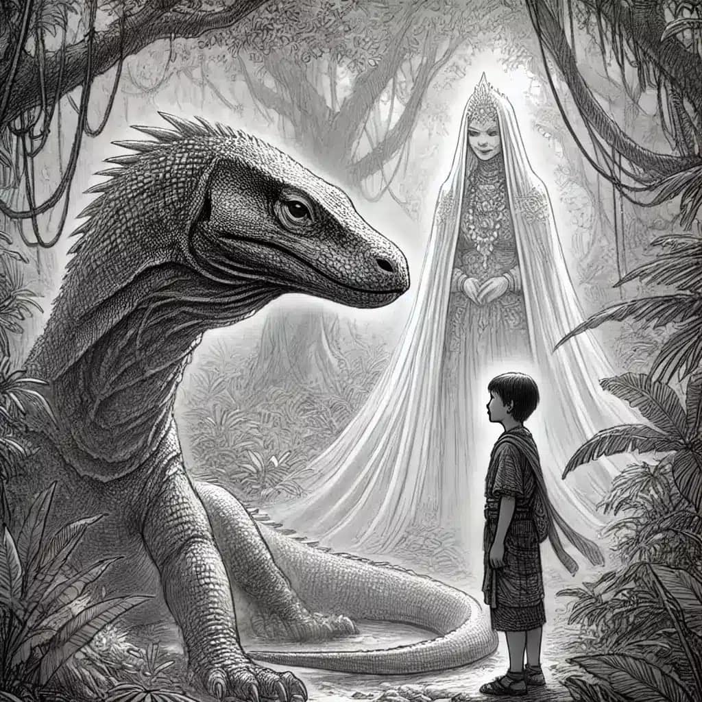 Illustration The Folklore of the Komodo Dragon