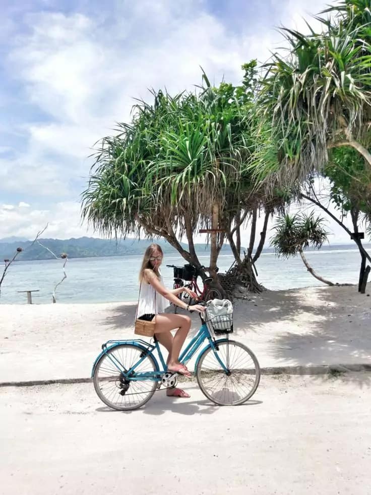 Rent Bicycle at Gili Trawangan 