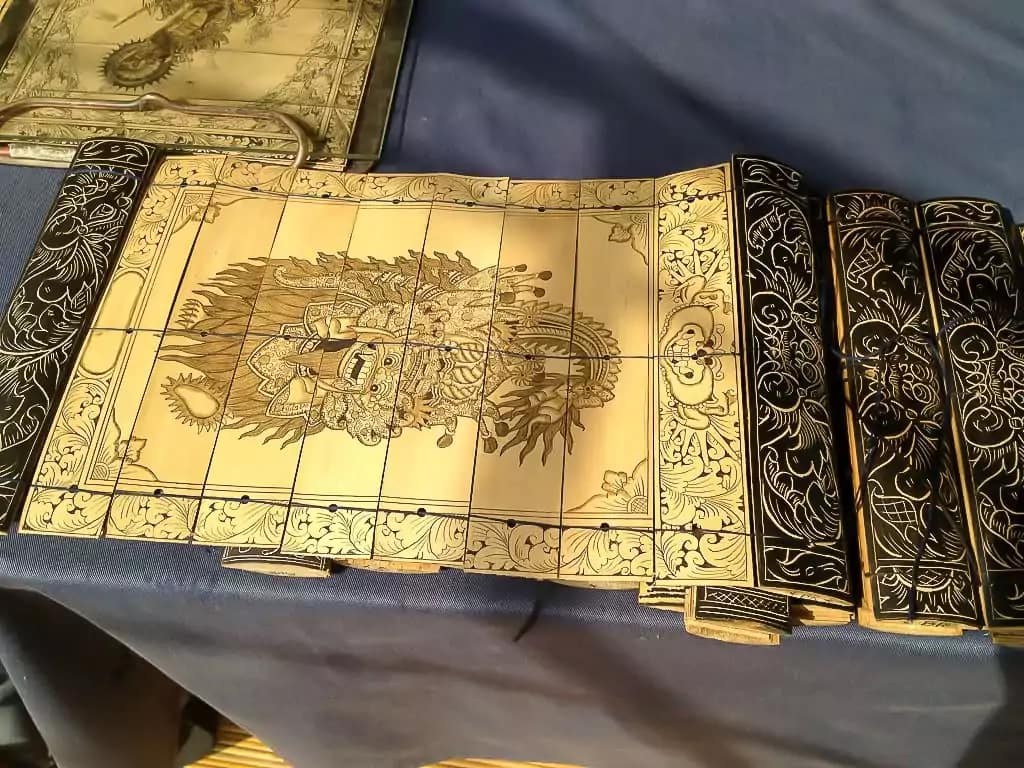 Lontar Leaf Manuscripts - Tenganan Pegringsingan Village Bali